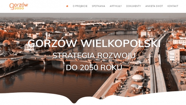 Powstanie strony projektu Gorzów2050